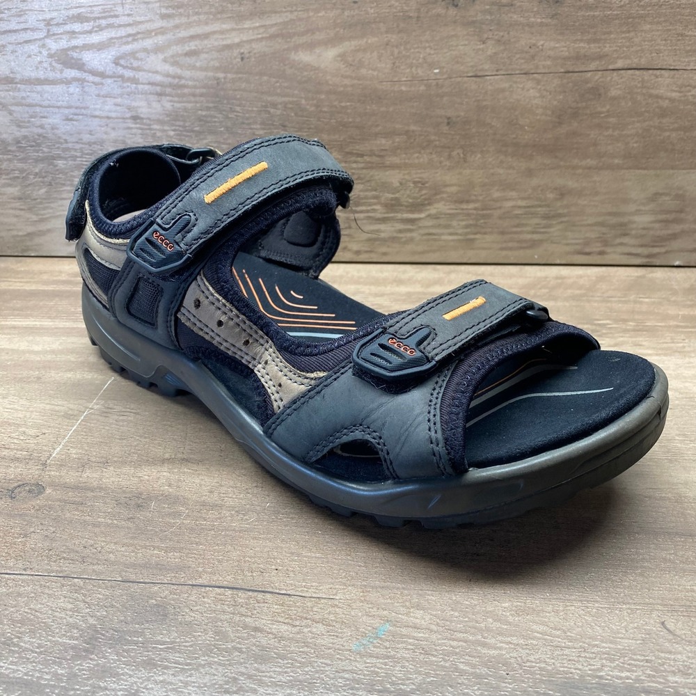 ECCO Yucatan Offroad Receptor Sandals Men's 10.5 EU 44 Black Nubuck Hiking Trail - Picture 13 of 13